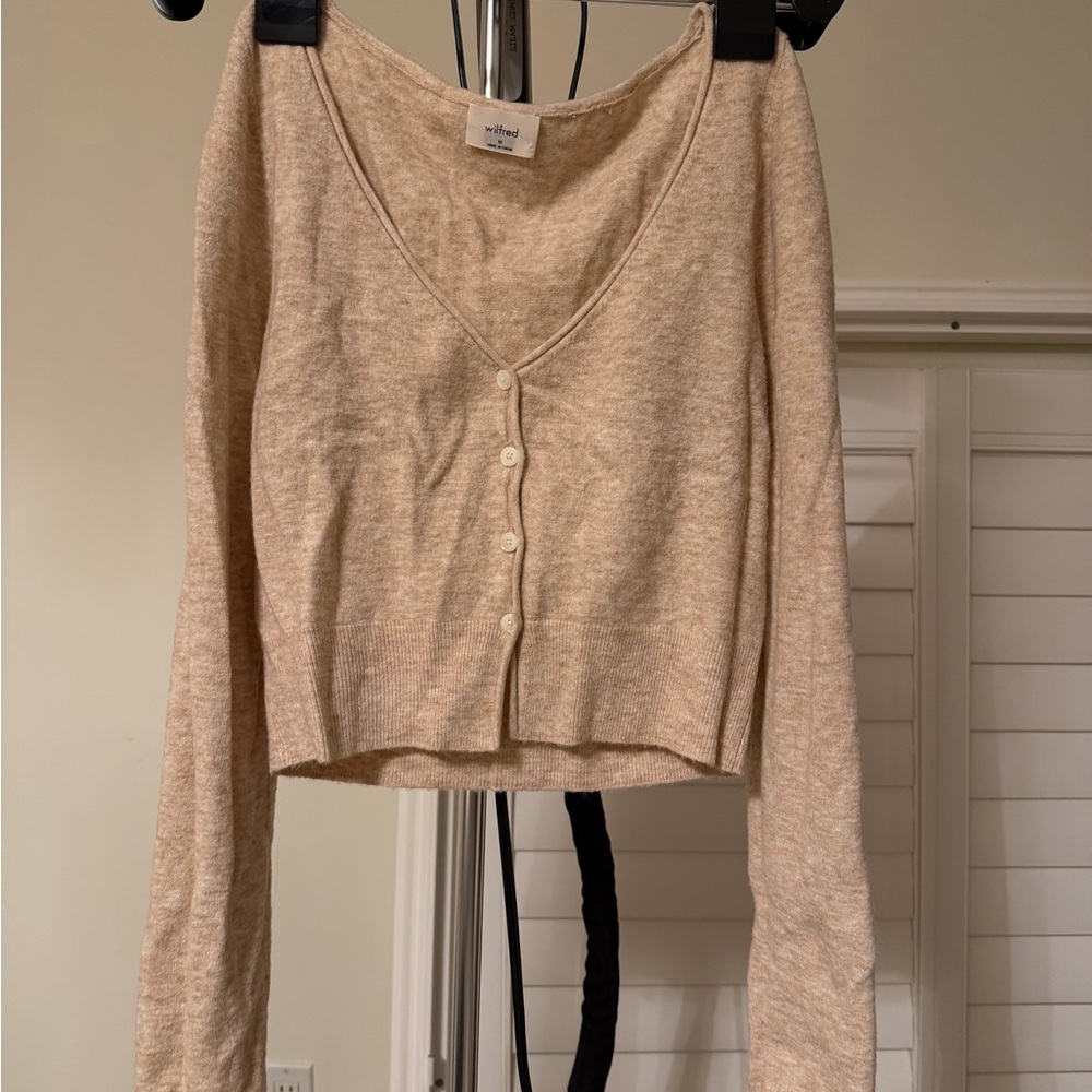 Wilfred Tan Knit Sweater